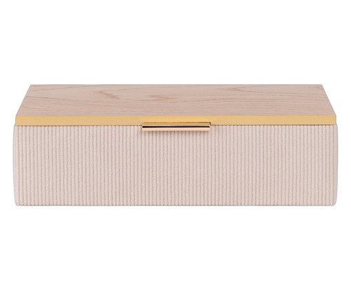 Caixa Decorativa Veludo Giuseppe, beige | WestwingNow