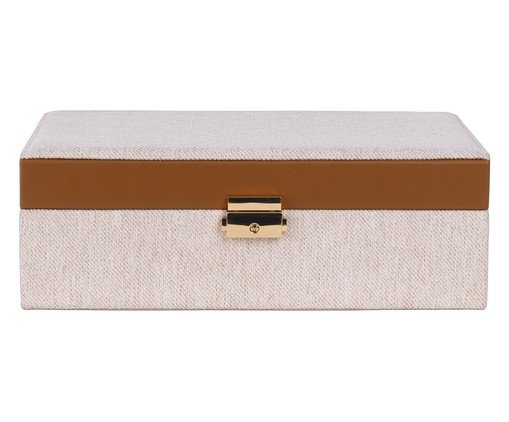 Caixa Decorativa Linho Lorenzo, beige | WestwingNow