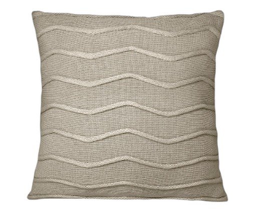 Almofada Tricô Waves Palha, beige | WestwingNow