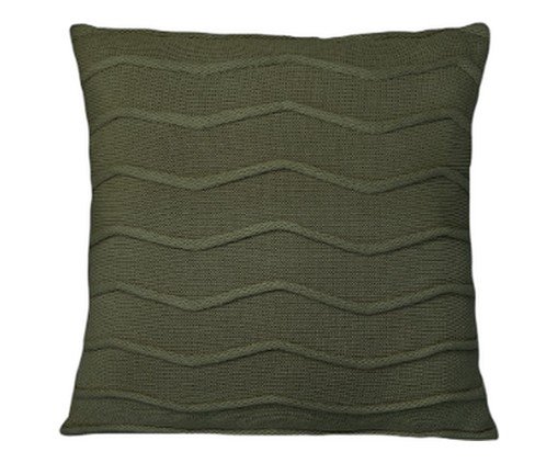 Almofada Tricô Waves Verde Oliva, green | WestwingNow