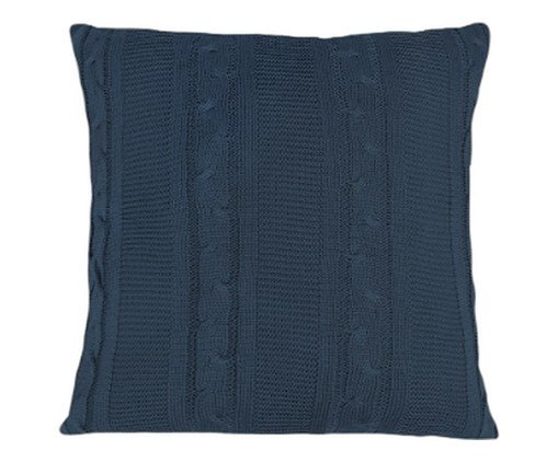 Capa para Almofada Tricô Tresse Azul Profundo, blue | WestwingNow