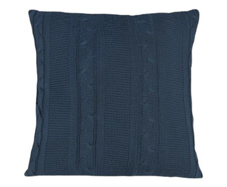 Capa para Almofada Tricô Tresse Azul Profundo | Westwing