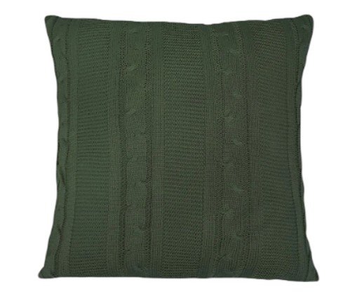 Capa para Almofada Tricô Tresse Verde, green | WestwingNow