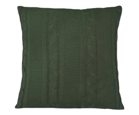 Capa para Almofada Tricô Tresse Verde | Westwing