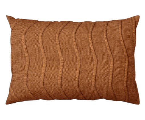 Almofada Tricô Waves Retangular Terracota, Terracotta | WestwingNow