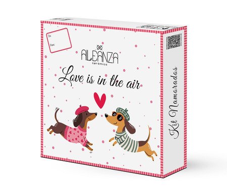 Jogo de Pratos para Sobremesa Love Is In The Air Vermelho | Westwing