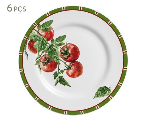 Jogo de Pratos para Sobremesa Pomodoro Vermelho, red | WestwingNow