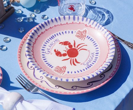 Jogo de Pratos Fundo Di Mare Azul | Westwing