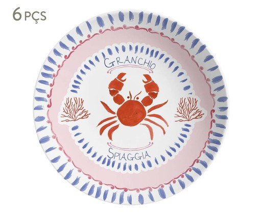 Jogo de Pratos Fundo Di Mare Azul, blue | WestwingNow