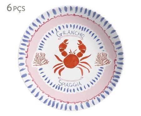 Jogo de Pratos Fundo Di Mare Azul | Westwing