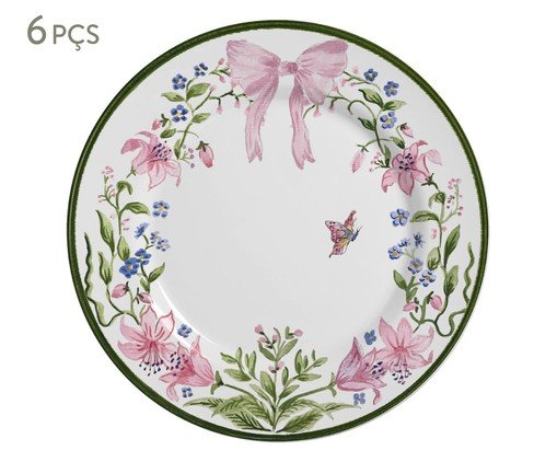 Jogo de Pratos Raso Bellet Bouquet Rosa, pink | WestwingNow