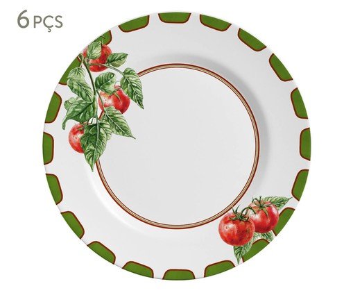 Jogo de Pratos Raso Pomodoro Vermelho, red | WestwingNow