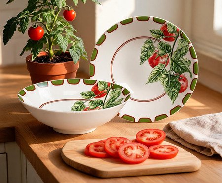 Jogo de Bowls Pomodoro Vermelho | Westwing