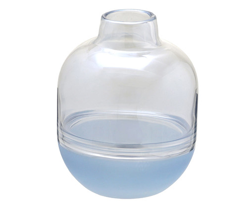 Vaso em Vidro Patrício ll - Azul, Azul,Transparente | WestwingNow