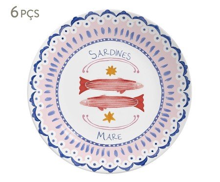 Jogo de Pratos para Sobremesa Di Mare Azul | Westwing