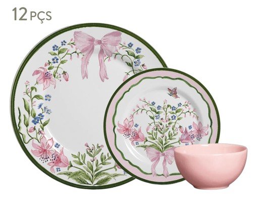 Aparelho de Jantar Bellet Bouquet Xll Rosa, pink | WestwingNow