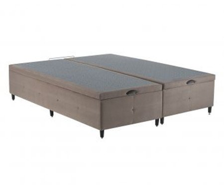 Cama Box Baú Aci - Marrom