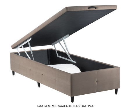 Cama Box Baú Aci - Marrom | Westwing