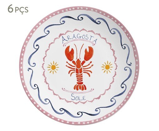 Jogo de Pratos Raso Di Mare Azul, blue | WestwingNow