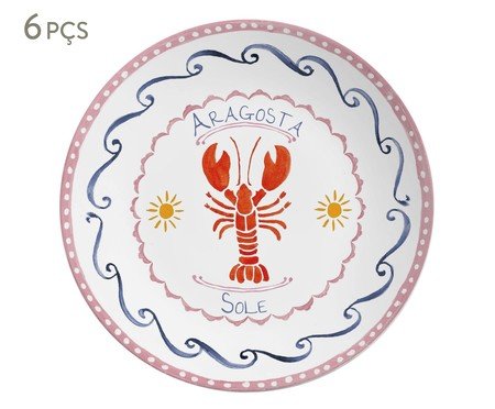 Jogo de Pratos Raso Di Mare Azul | Westwing