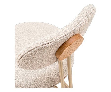Cadeira Serena Boucle Champanhe | Westwing