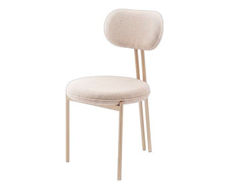 Cadeira Serena Boucle Champanhe | Westwing
