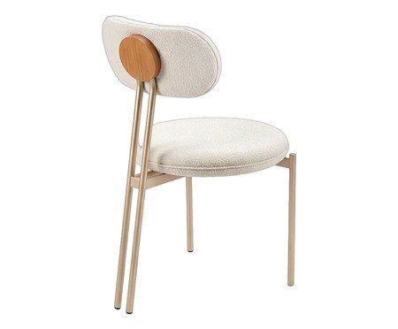 Cadeira Serena Boucle Champanhe | Westwing