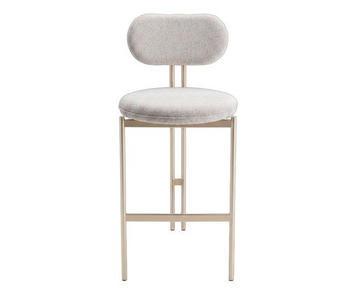 Banqueta Serena Boucle Champanhe, Off White | WestwingNow