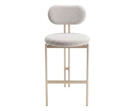 Banqueta Serena Boucle Champanhe | Westwing