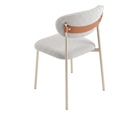 Cadeira Júlia Boucle Champanhe | Westwing