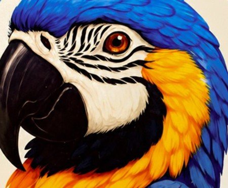 Azulejo Decorativo Redondo Arara Azul | Westwing