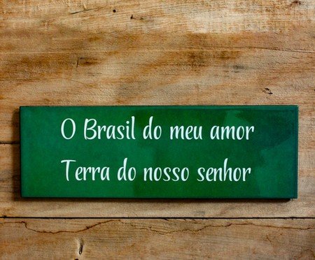 Azulejo Decorativo Brasil do Meu Amor Mimo Galeria | Westwing