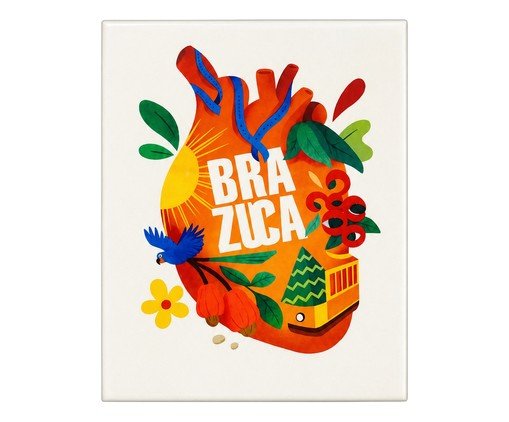 Azulejo Decorativo Brazuca Desenho Mimo Galeria, multicolor | WestwingNow