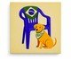 Mini Azulejo Decorativo Cachorro Caramelo Mimo Galeria, multicolor | WestwingNow