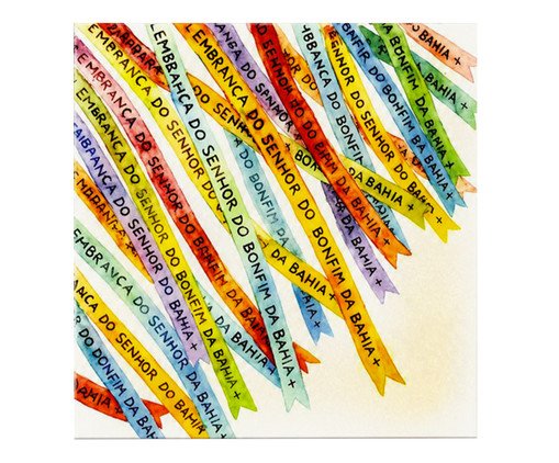 Azulejo Decorativo Fitinhas Senhor do Bonfim Mimo Galeria, multicolor | WestwingNow
