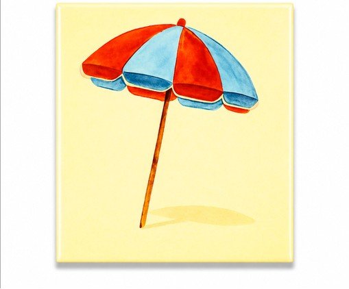 Mini Azulejo Decorativo Guarda Sol Mimo Galeria, multicolor | WestwingNow