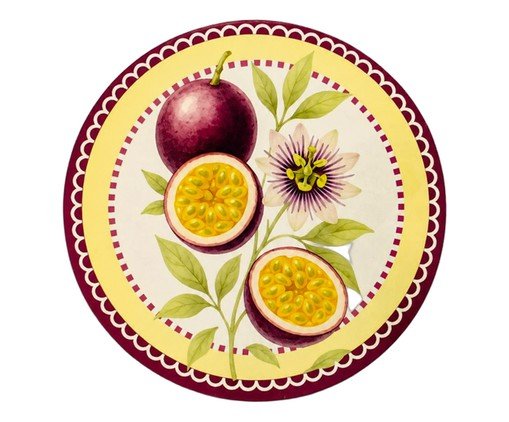 Azulejo Decorativo Redondo Maracujá Mimo Galeria, multicolor | WestwingNow