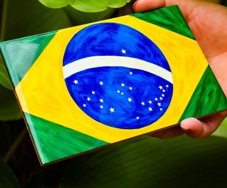Azulejo Decorativo Bandeira Brasil Mimo Galeria | Westwing