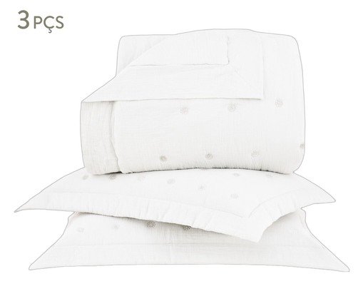 Jogo de Cobre-Leito Luxus Eloise Prata, silver or metallic | WestwingNow