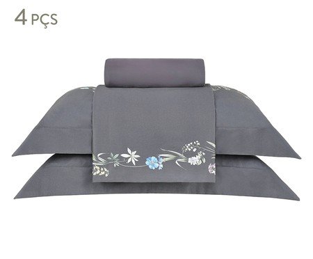 Jogo de Lençol Luxus Moon Garden Estampado 400 Fios | Westwing