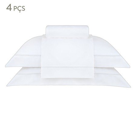 Jogo de Lençol Luxus Tokyo Branco 1000 Fios | Westwing
