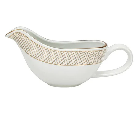 Molheira em Porcelana Regal Branco e Dourado | Westwing