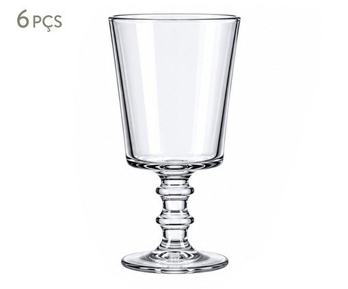 Jogo de Taças para Vinho Bamboo Transparente, transparent | WestwingNow