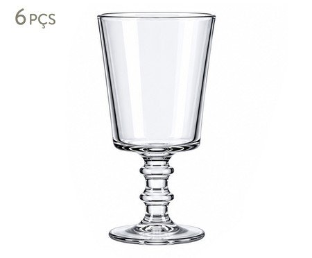Jogo de Taças para Vinho Bamboo Transparente | Westwing