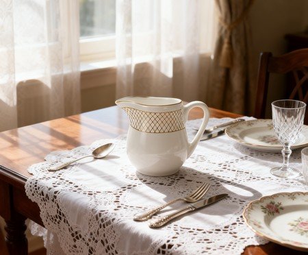 Leiteira em Porcelana Regal Branco e Dourado | Westwing