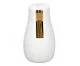 Jogo de Saleiro e Pimenteiro em Porcelana Lumie Branco e Dourado, white | WestwingNow