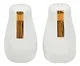 Jogo de Saleiro e Pimenteiro em Porcelana Lumie Branco e Dourado, white | WestwingNow