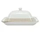 Manteigueira em Porceana Regal Branco e Dourado, white | WestwingNow