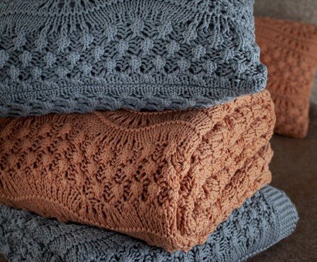 Manta Tricot Veneto Luxus Coral | Westwing