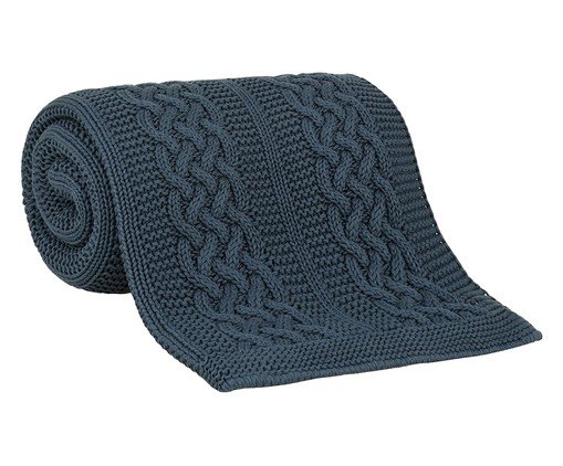 Manta Tricot Castello Luxus Azul, blue | WestwingNow